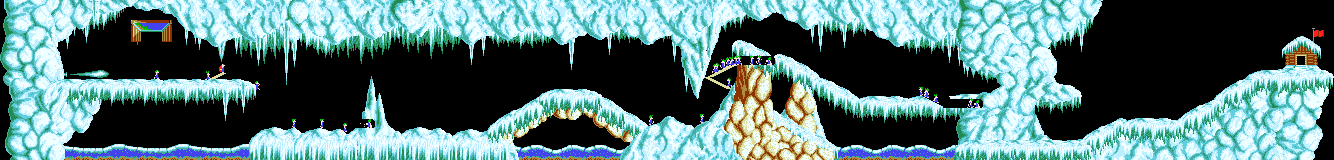 Overview: Oh no! More Lemmings, Amiga, Wild, 14 - ICE SPY
